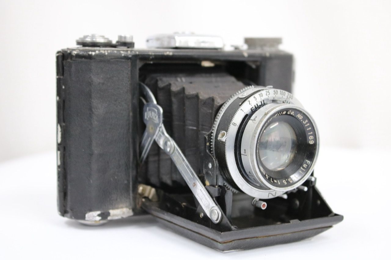 【訳あり品】 フジフィルム Fujifilm FUJICA SIX FUJI 7.5cm F3.5 蛇腹カメラ e13260