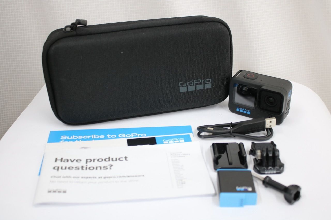 【美品 返品保証】 ゴープロ Go Pro 10 BLACK ケース付き アクションカメラ e13270