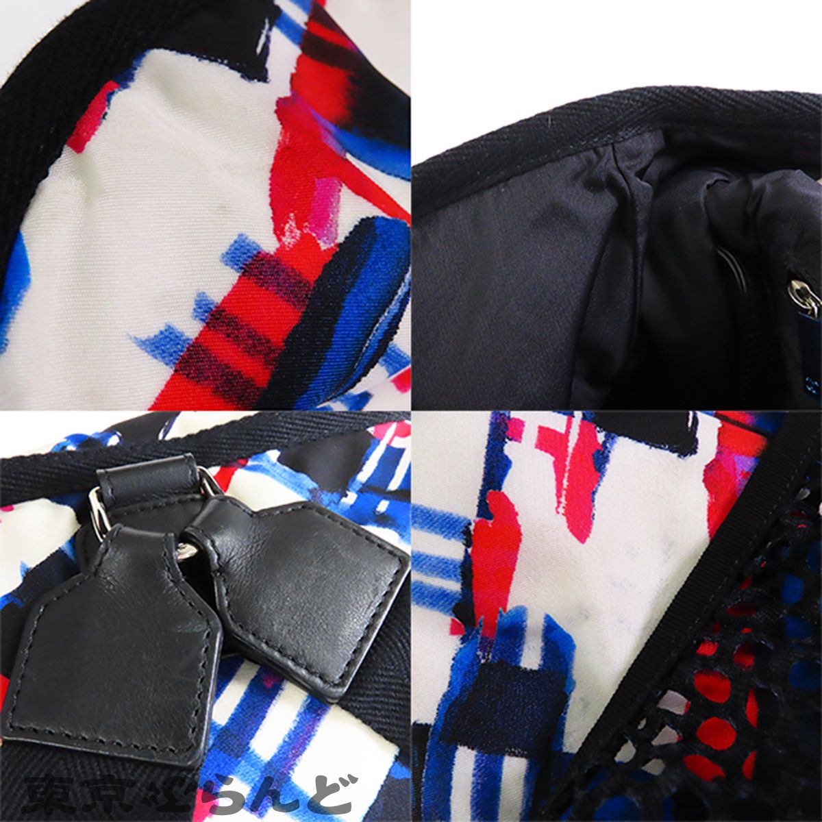 シャネル CHANEL エアライン バックパック A93326 ブラックxホワイトx 