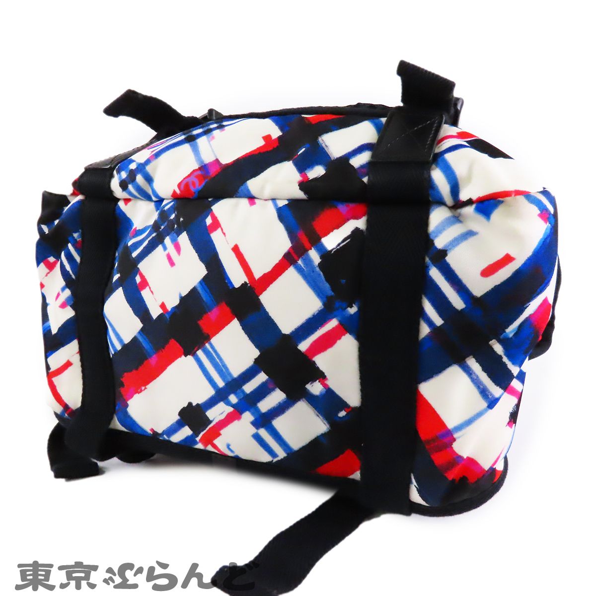 シャネル CHANEL エアライン バックパック A93326 ブラックxホワイトx 