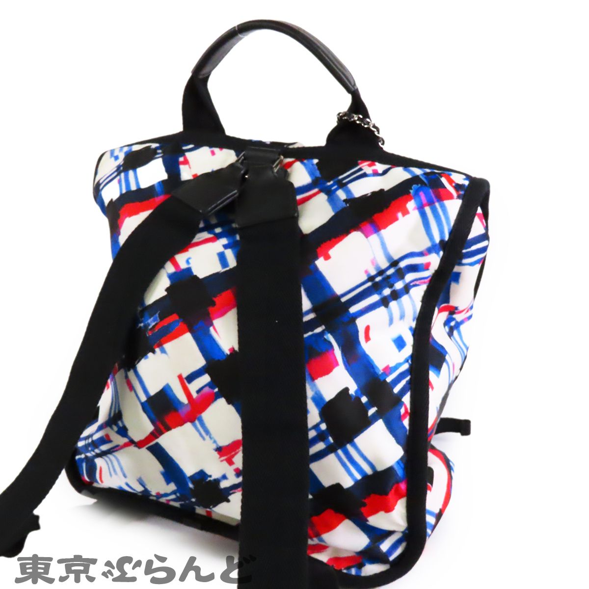 シャネル CHANEL エアライン バックパック A93326 ブラックxホワイトx 