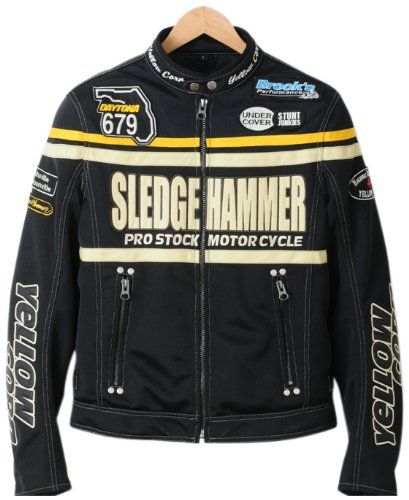 新品 [イエローコーン] Yellow Corn テキスタイルジャケットスレッジハンマー BLACK/BLACK LL BB-4104