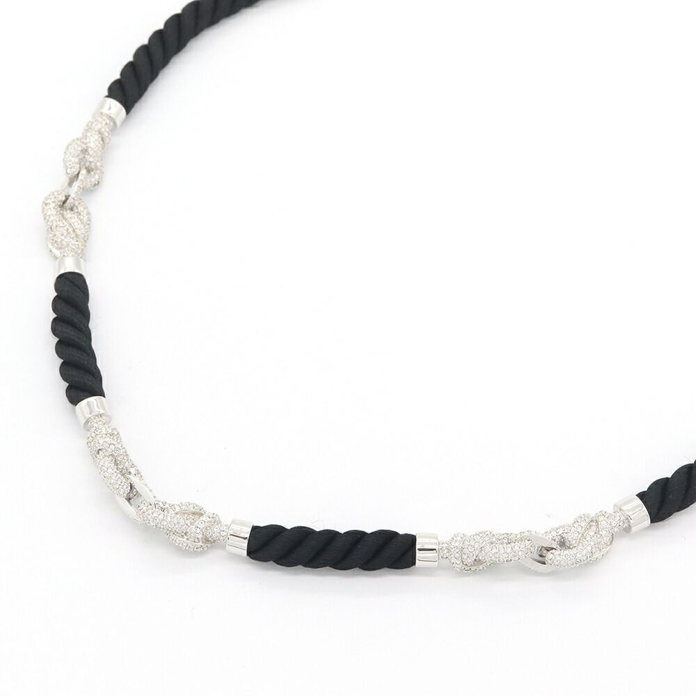 スワロフスキー ネックレス Nice Black メタル