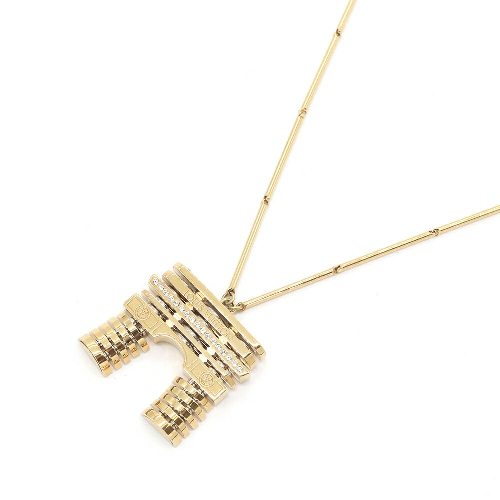 ルイヴィトン ネックレス M68149 ゴールド メタル