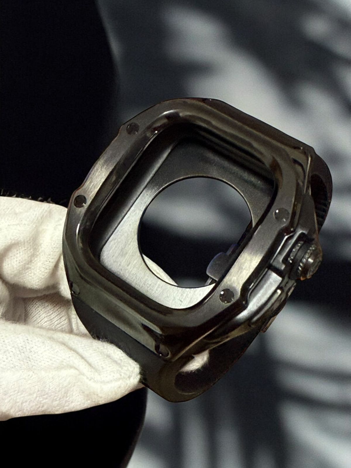 49mm ultra 専用　Apple Watch ステンレスケース　カバー　ウルトラ アップルウォッチ用ラバーバンド　ベルト 16