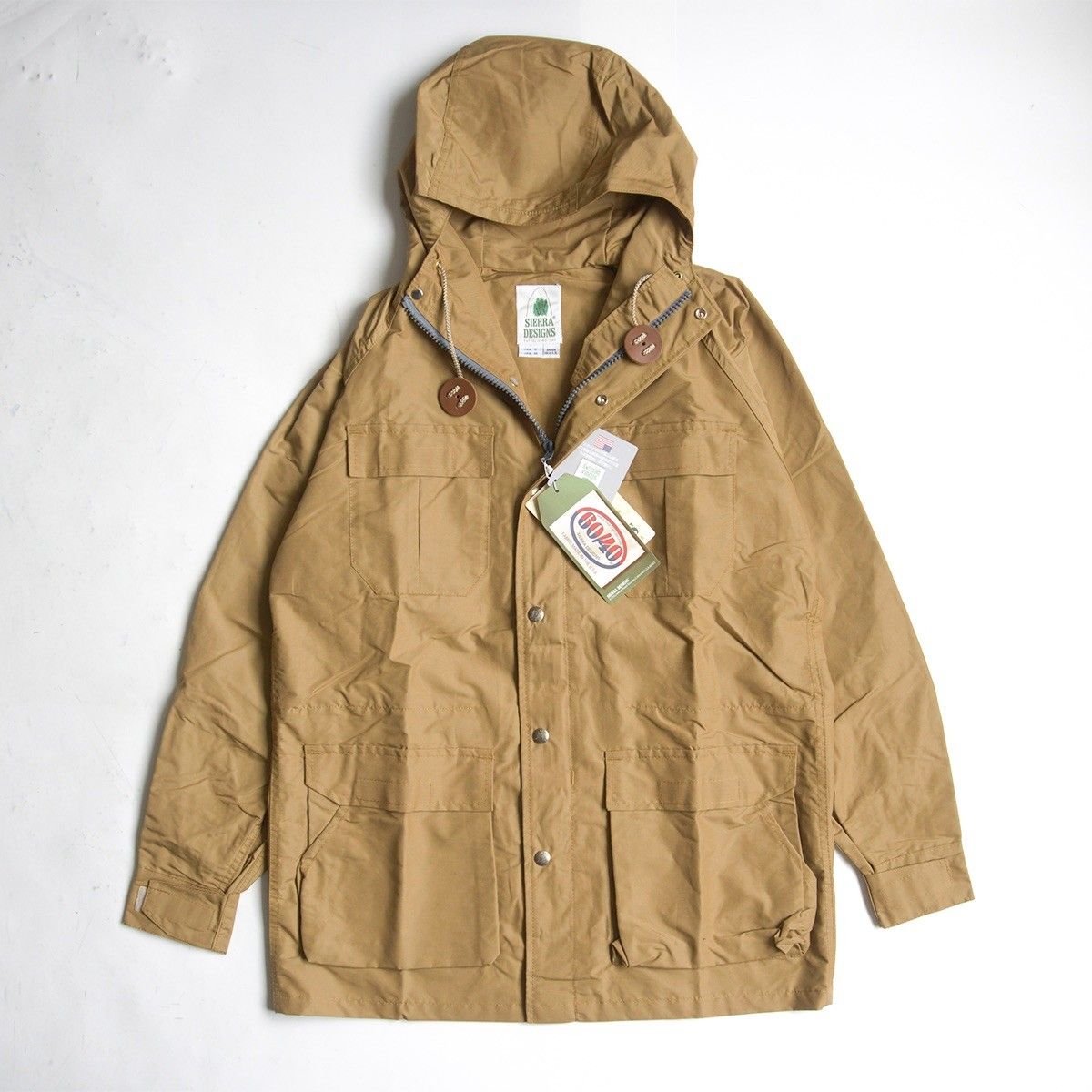 【タグ付き未使用品】Sierra Designs【USA製 60/40クロス マウンテンパーカー】M Tan シエラデザイン s2605184