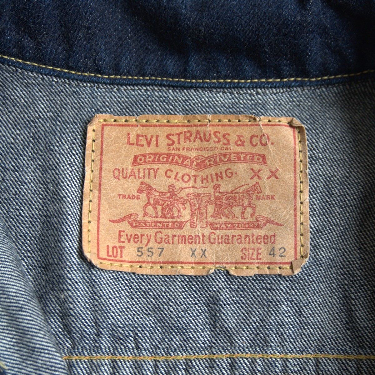 美品/濃紺】 LEVI'S VINTAGE CLOTHING【557XX ビッグE デニム