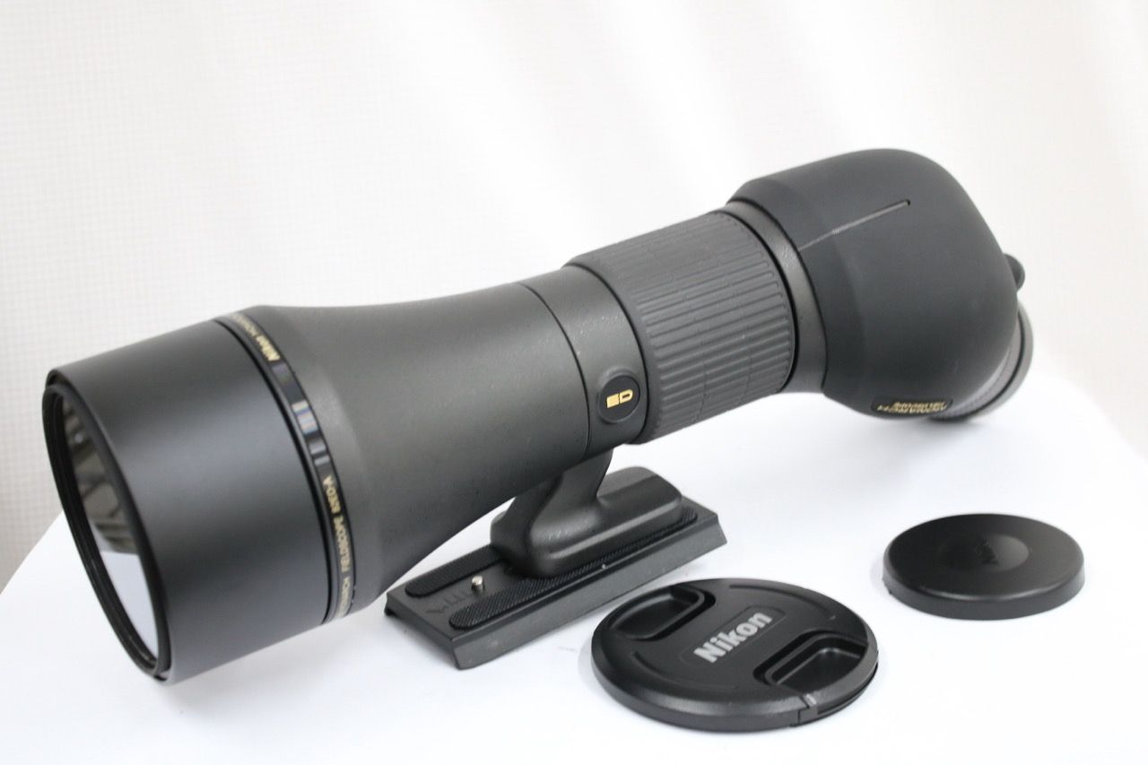 【美品 返品保証】 ニコン Nikon Monarch Fieldscope 82ED-A + MEP-30-60W アイピース付き フィールドスコープ e13375