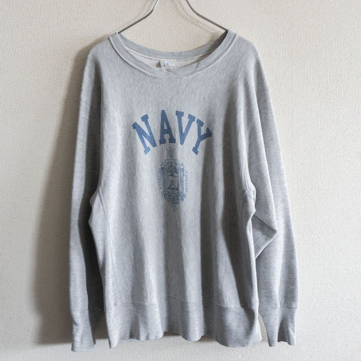 【70s/USA製】CHAMPION【NAVY REVERSE WEAVE リバースウィーブ スウェット】L チャンピオン ミリタリー 単色タグ 26060247