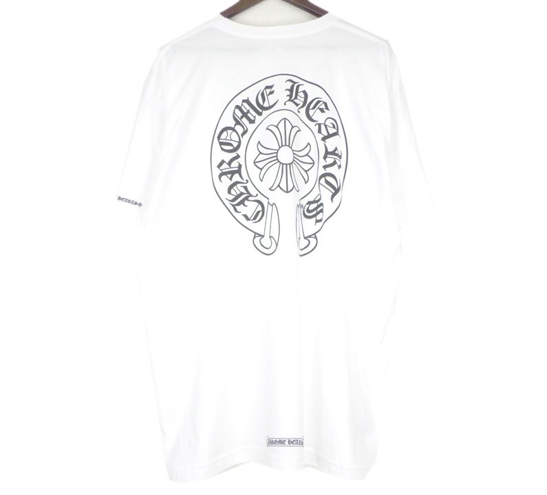 クロムハーツ CHROME HEARTS 【 CH T-SHRT 1 】 バック ホースシュー プリント 半袖 Tシャツ w27205