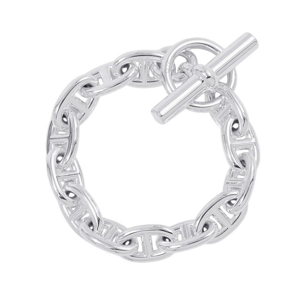 エルメス ブレスレット シェーヌダンクルMM 13コマ SV925シルバー HERMES Chaine d'Ancre ジュエリー