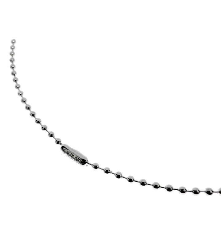クロムハーツ CHROME HEARTS 【 Ball Chain 】 ボールチェーン シルバー ネックレス w27206
