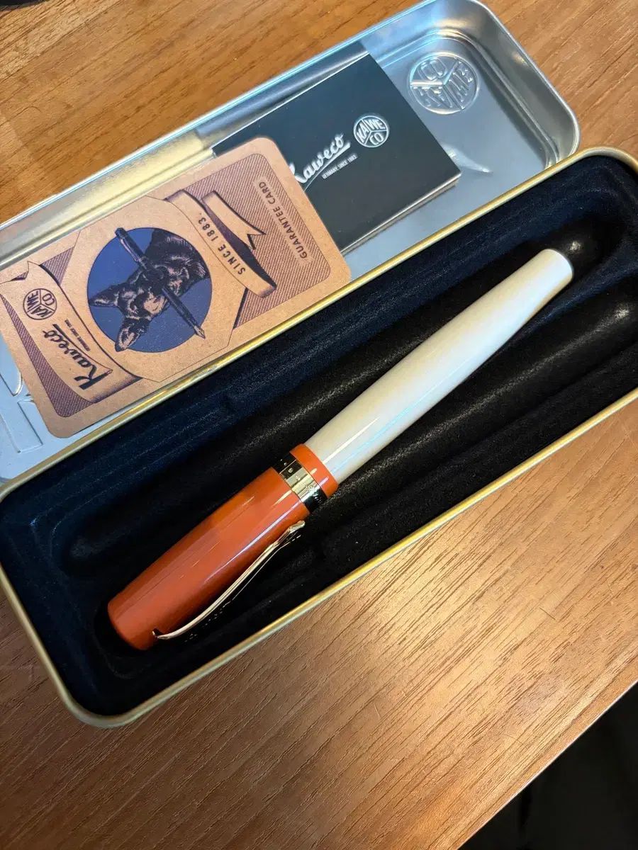 カヴェコ スチューデント オレンジ クリーム EFニブ