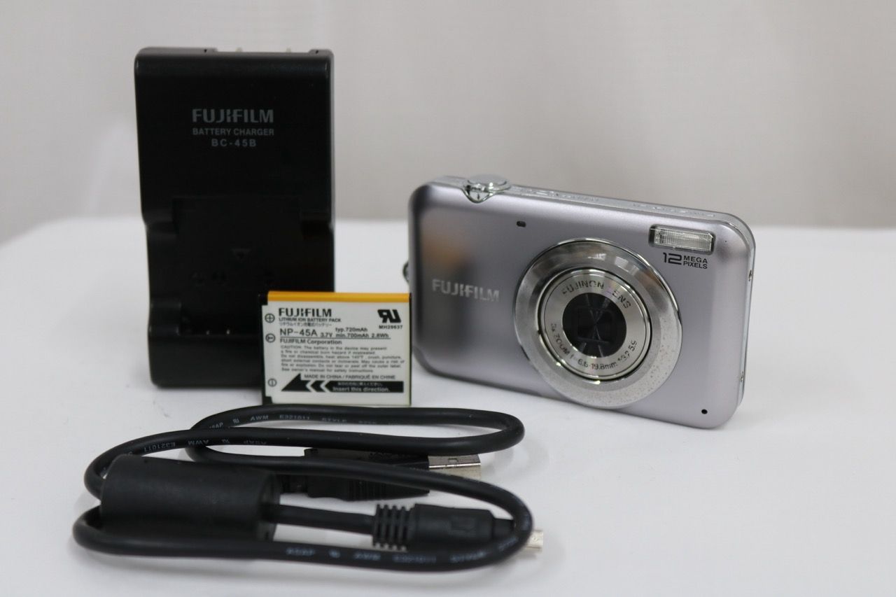 【返品保証】 フジフィルム Fujifilm FINEPIXJV100 3x バッテリー チャージャー付き コンパクトデジタルカメラ e13417