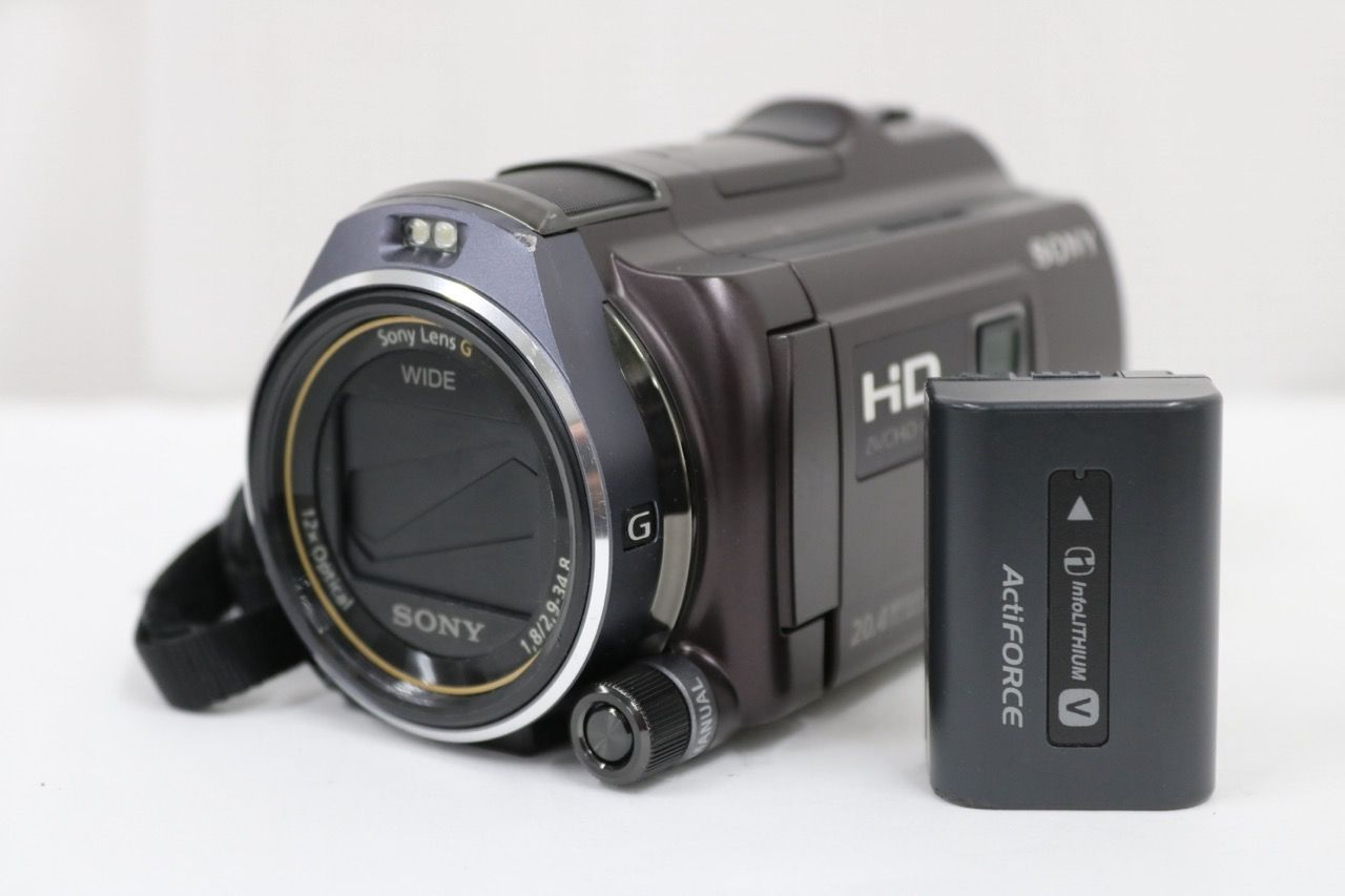 【返品保証】 ソニー Sony Handycam HDR-PJ630V ボルドーブラウン バッテリー付き デジタルビデオカメラ e13439