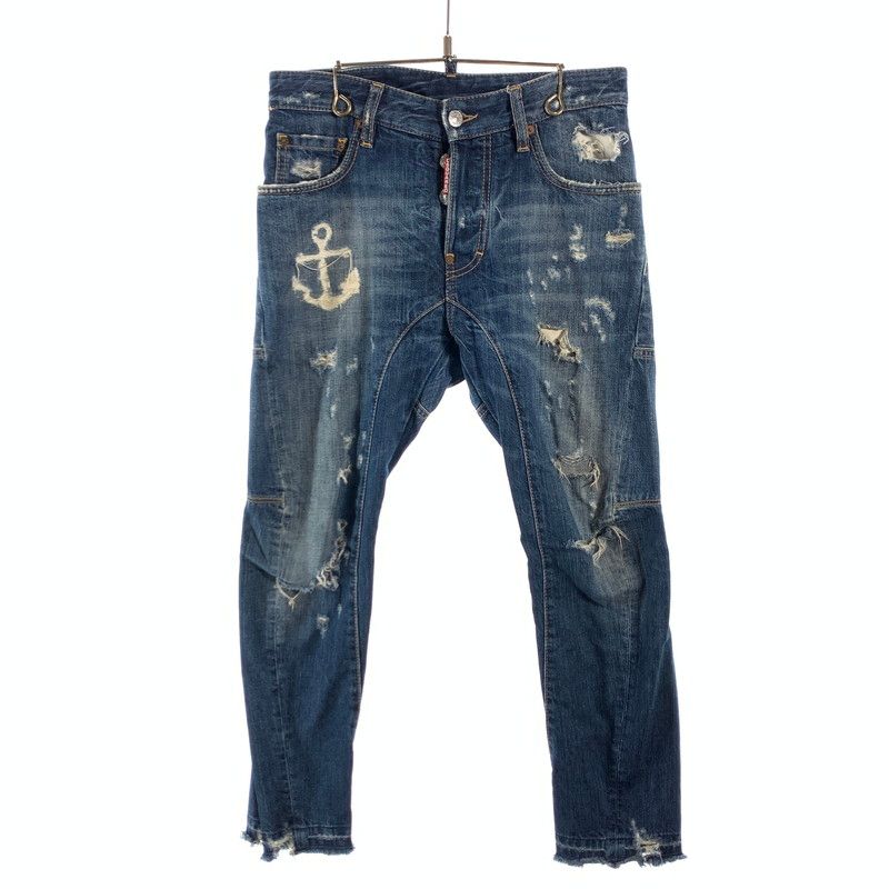 【中古品】 DSQUARED2 74LB0516 S30342 19SS TIDY BIKER JEAN ディースクエアード バイカージーンズ デニムパンツ ボトムス ブランド 古着 【152-260606-gm-25-fuz】