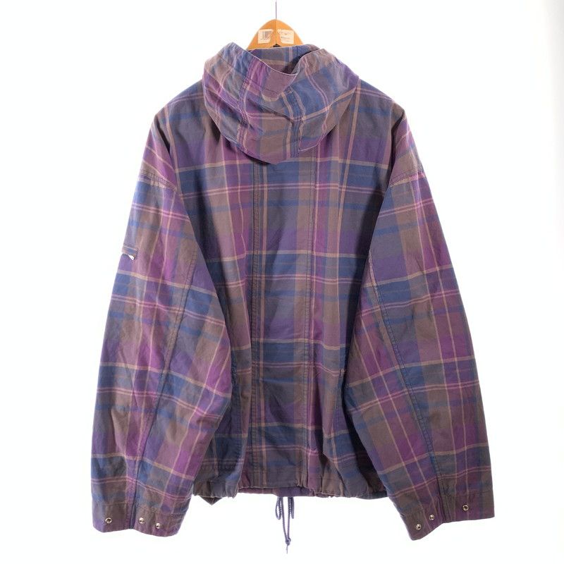 中古品】 SUPREME COTTON UTILITY ANORAK PLAID シュプリーム