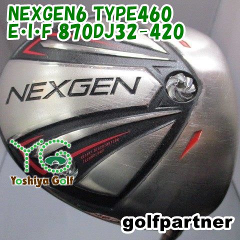 ドライバー ゴルフパートナー NEXGEN6 TYPE460/E・I・F 870DJ32-420/S相当/9.5[143403]