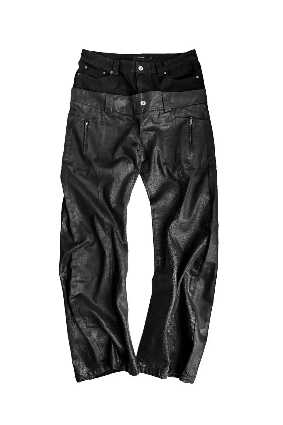 CINDER VEIN | DOUBLE WAISTBAND SIRO SPUN RAW WAXED JEANS