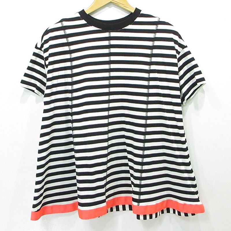 linkable❣完売交渉可❣ リンカブル フレアタグ Tシャツ (ボーダー) 三重本店】 中古 LINKABLE | リンカブル フレアタグTシャツ 総柄半袖T