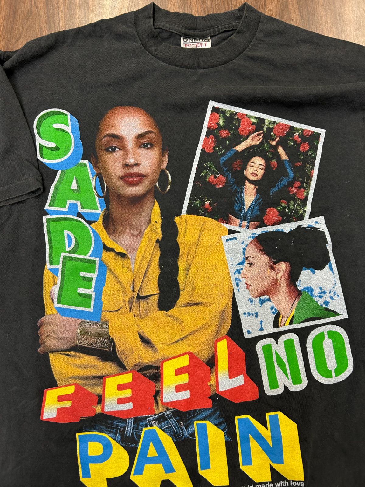 90’s【Sadeシャーディー】シンガーTシャツ　ONEITA ボディ　XLサイズ