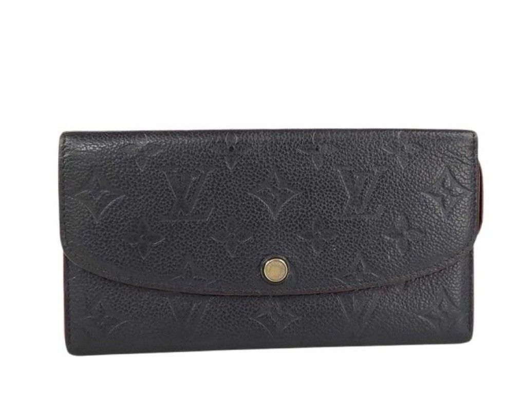 LOUIS VUITTON ルイヴィトン 長財布 ポルトフォイユ エミリー M69417 マリーヌルージュ系 モノグラムアンプラント レディース 二つ折り ゴールド金具 美品