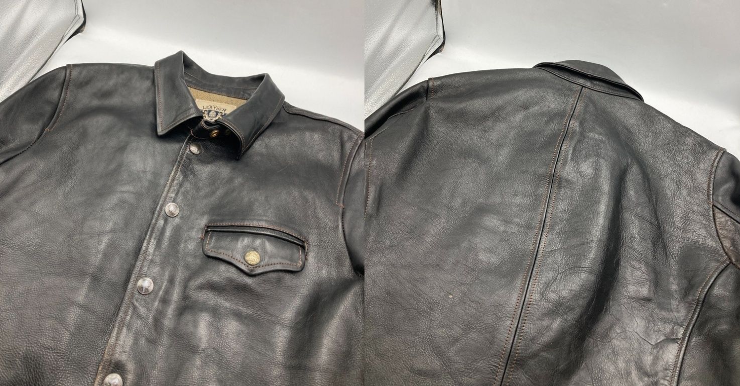 LEATHER BOMU レザーボム 馬革 ホースハイド レザージャケット サイズ