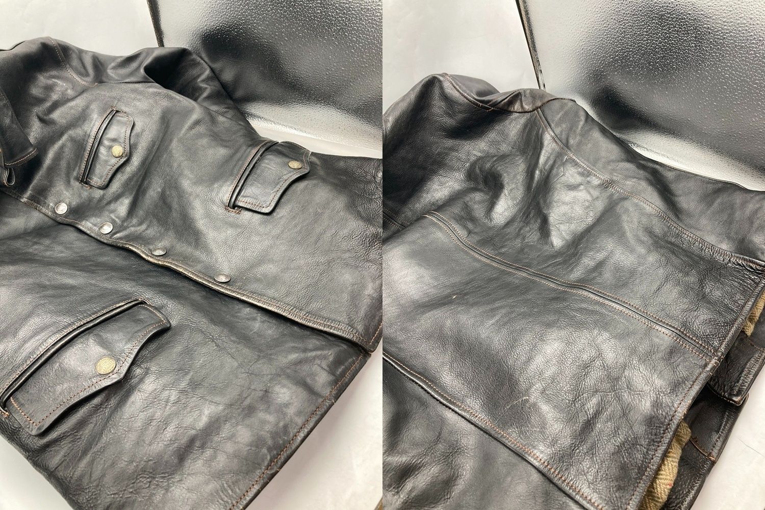 LEATHER BOMU レザーボム 馬革 ホースハイド レザージャケット サイズ