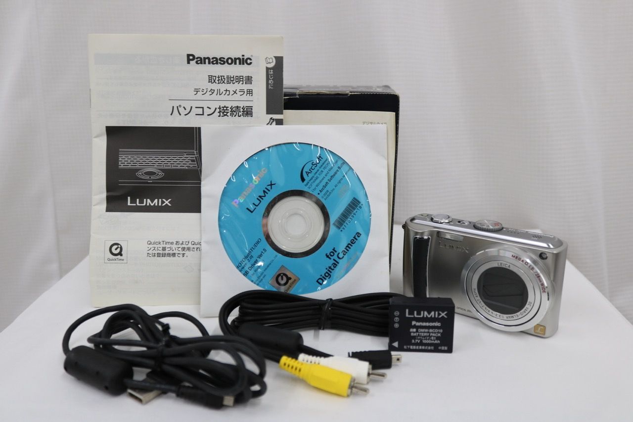 【返品保証】 【元箱付き】パナソニック Panasonic Lumix DMC-TZ5 バッテリー付き コンパクトデジタルカメラ e13470