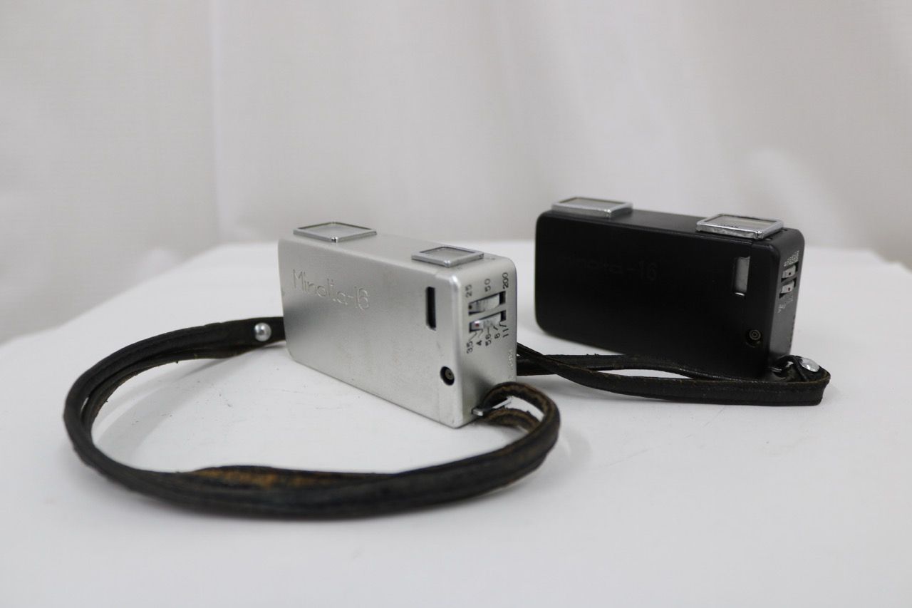 【訳あり品】 【2点まとめ】ミノルタ Minolta-16 シルバー ブラック ROKKOR 22mm F2.8 カメラ e13492