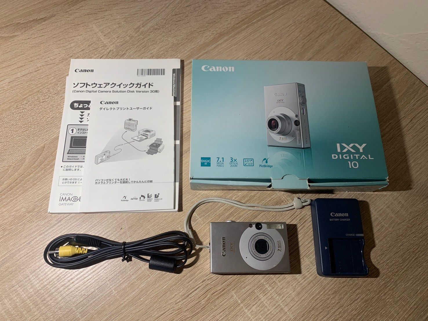 1324 Canon IXY DIGITAL 10 シルバー デジカメ 動作確認済み 美品【コ