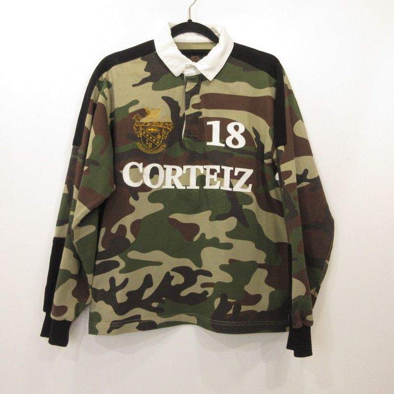 【姫路東店】 中古 CORTEIZ コーテイズ ポロシャツ PANELLED RUGBY カモ サイズ：M 【103】