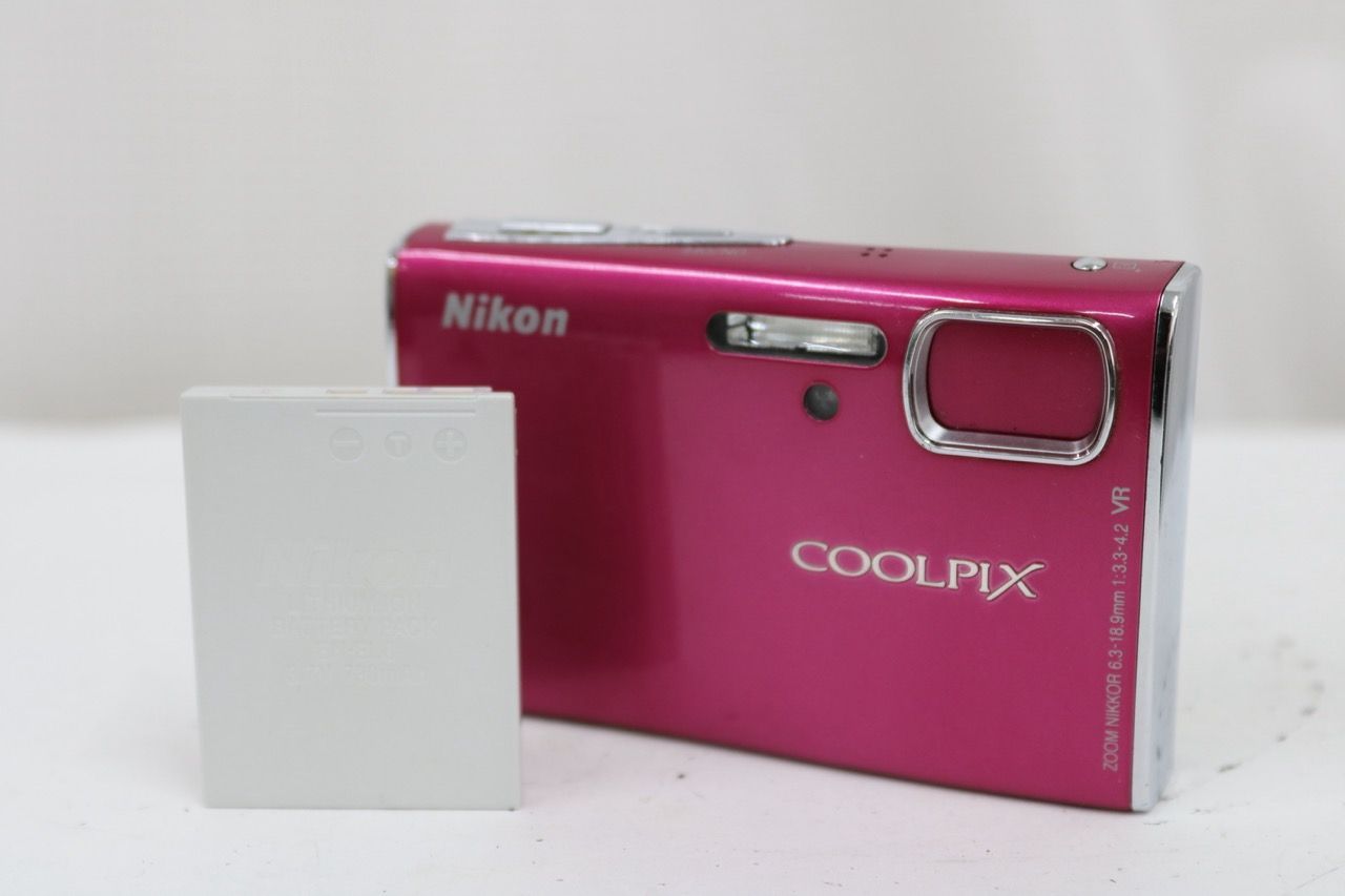 【返品保証】 ニコン Nikon COOLPIX S51 ピンク バッテリー付き コンパクトデジタルカメラ e13524