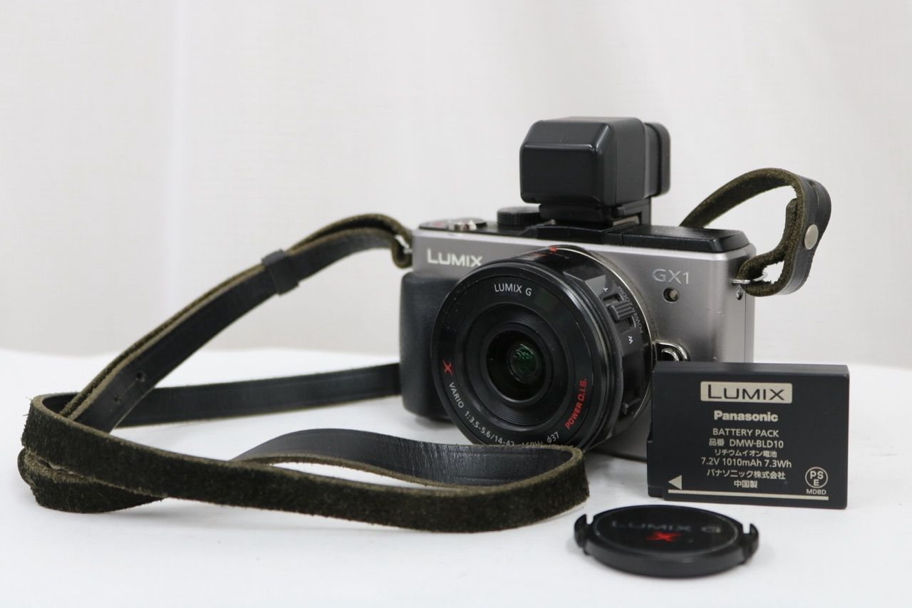 【返品保証】 パナソニック Panasonic Lumix DMC-GX1 X VARIO 14-42mm F3.5-5.6 ASPH ミラーレス一眼 e13529