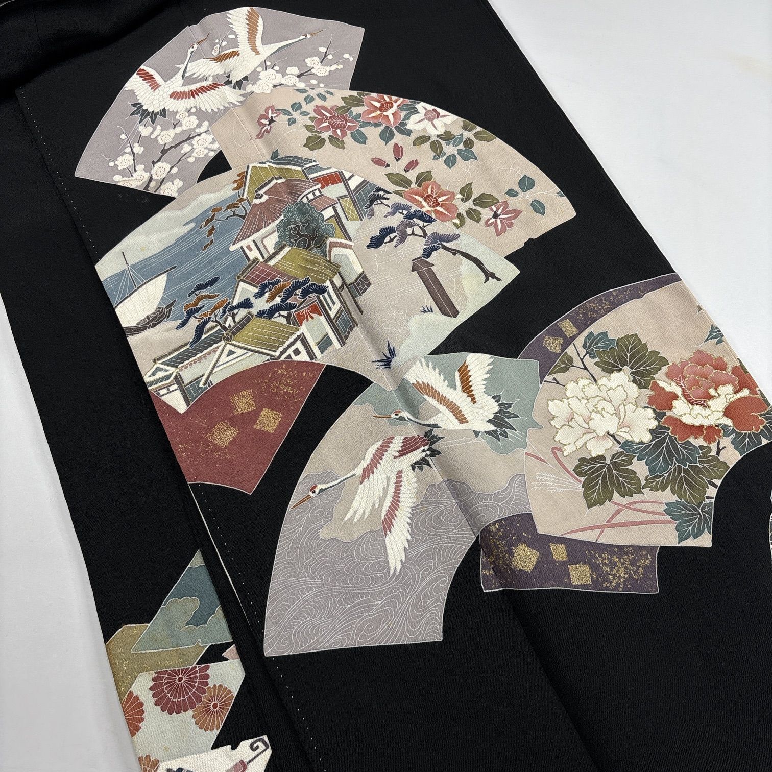 黒留袖 4枚 正絹 着物まとめ売り【6116】同梱購入歓迎 リメイク用