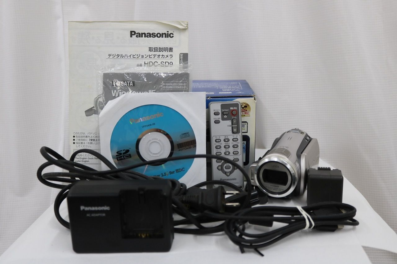 【返品保証】 【元箱付き】パナソニック Panasonic HDC-SD9 10x 付属品多数 ビデオカメラ e13558
