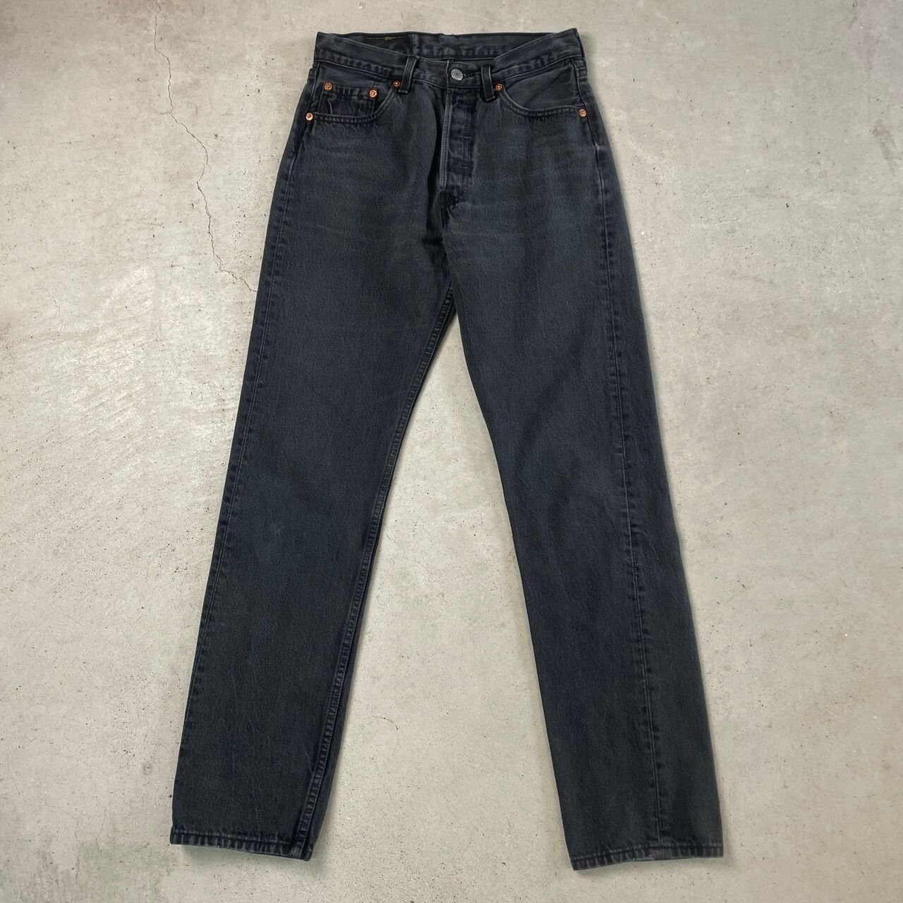 90年代 フランス製 Levi's ユーロリーバイス 501 ブラックデニムパンツ
