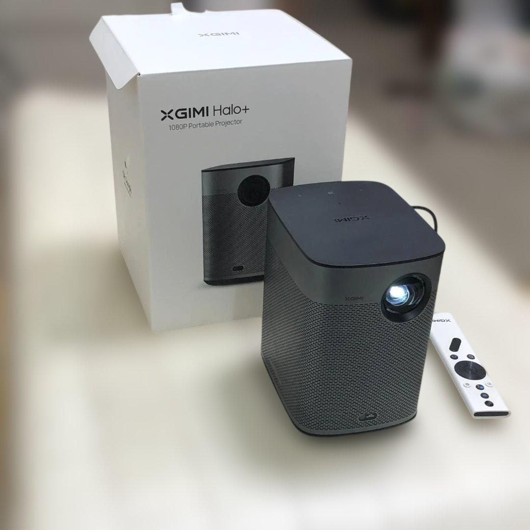 XGIMI Halo+ WM03A モバイルプロジェクター フルHD 1080P Android TV HDR オートフォーカス 台形補正 Harman Kardon Bluetooth Wi-Fi HDMI USB キャンプ 動作品　113081-3-100
