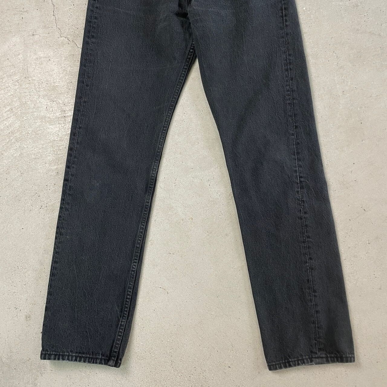 90年代 フランス製 Levi's ユーロリーバイス 501 ブラックデニムパンツ