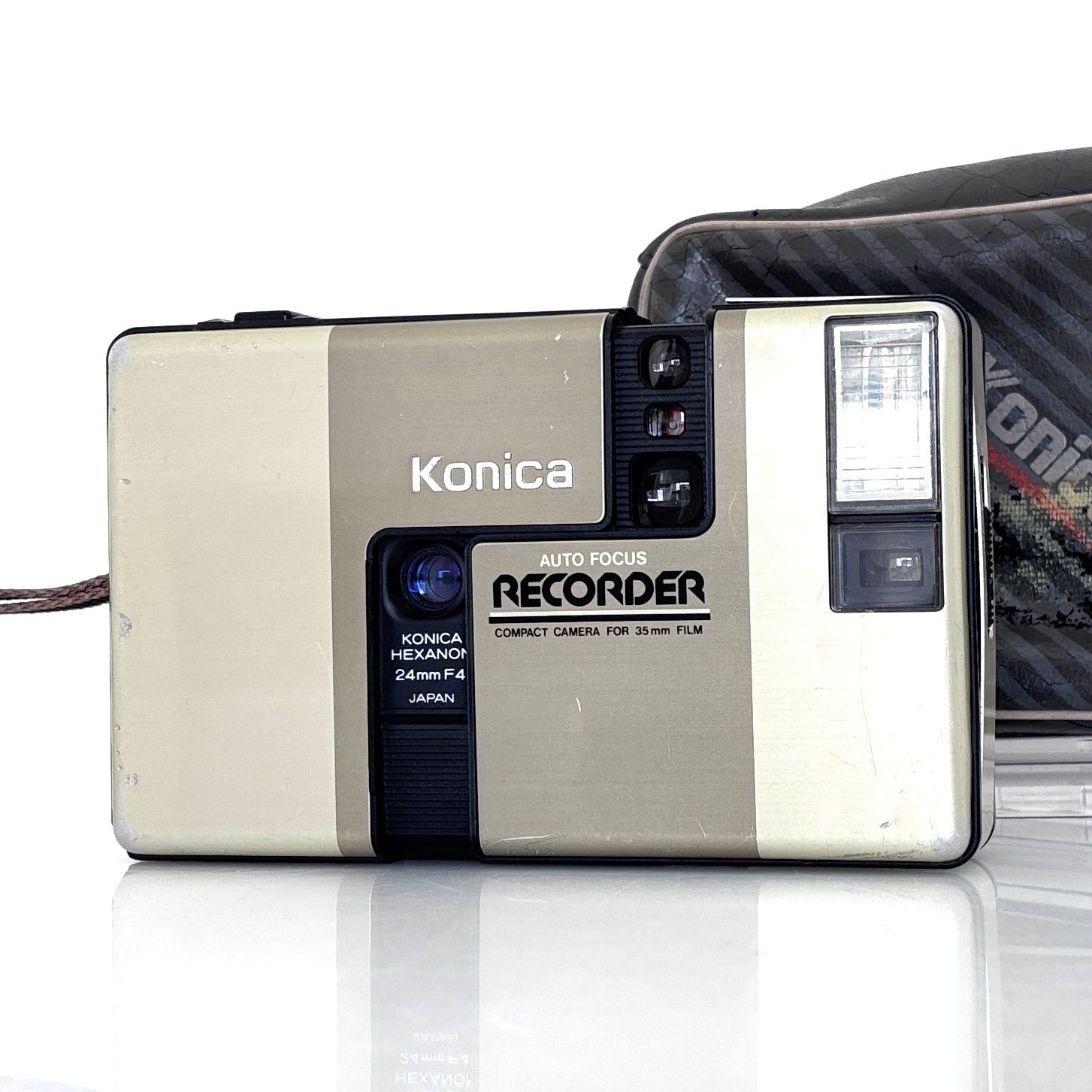コニカ】Konica RECORDER レコーダー White フィルムカメラ #T651D