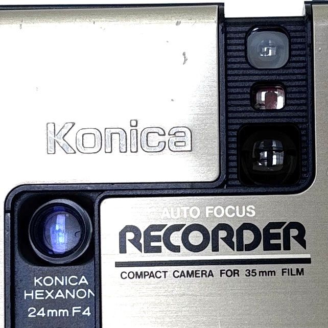 コニカ】Konica RECORDER レコーダー White フィルムカメラ #T651D
