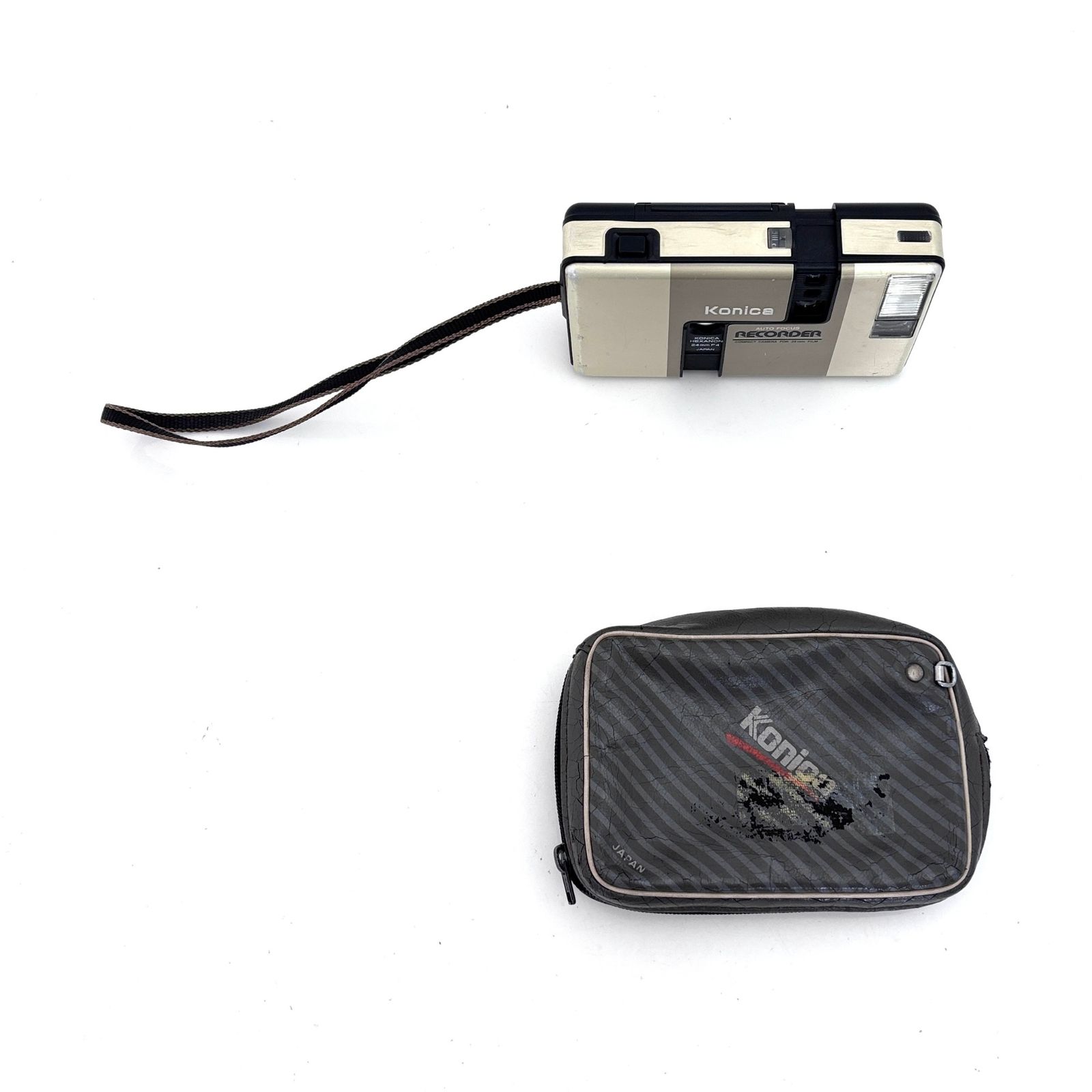 コニカ】Konica RECORDER レコーダー White フィルムカメラ #T651D