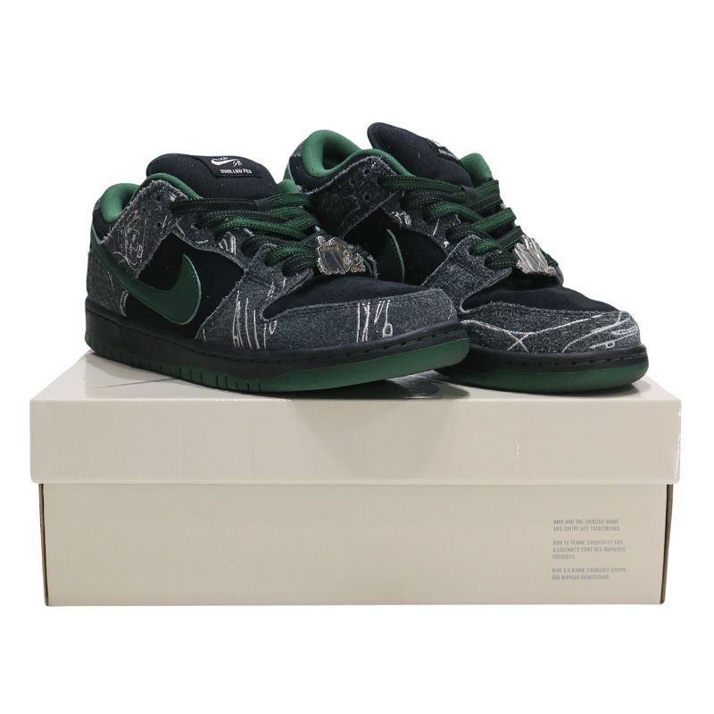 NIKE ナイキ x THERE SKATEBOARDS ゼア スケートボード NIKE SB DUNK LOW QS HF7743 001 ダンク ロー ブラック スニーカー シューズ サイズ27.0cm(US9) June