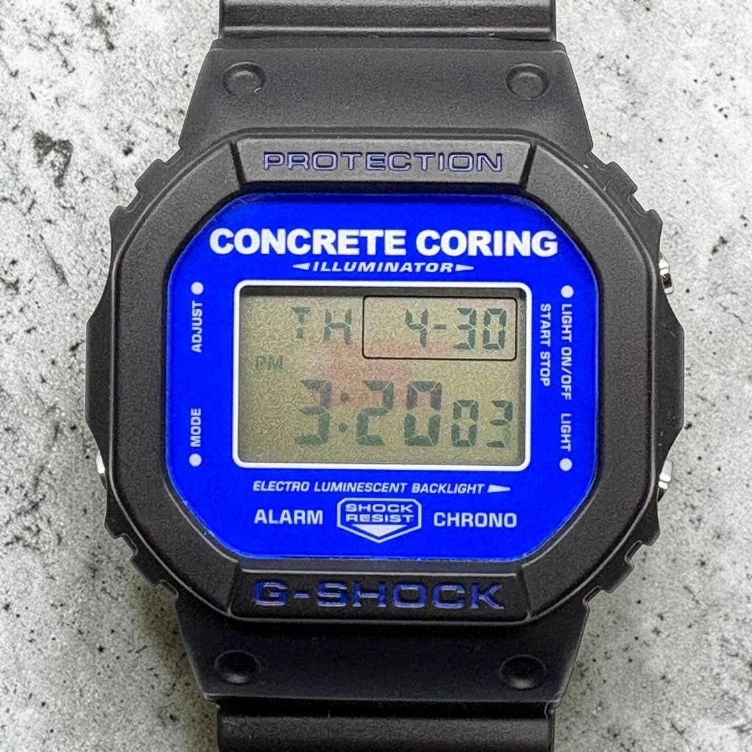 【美品】G-SHOCK　DW-5600VT　黒×青　コンクリートコーリングコラボ