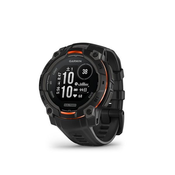 GARMIN スマートウォッチ Instinct 3 Dual Power 45mm Black