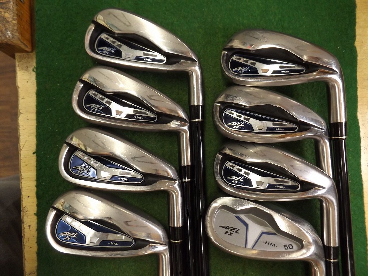 4133 AXEL ZX HM #5-PW、AW、AS 純正カーボン S ツルヤゴルフ アクセル アイアンセット　ゴルフクラブ .026061