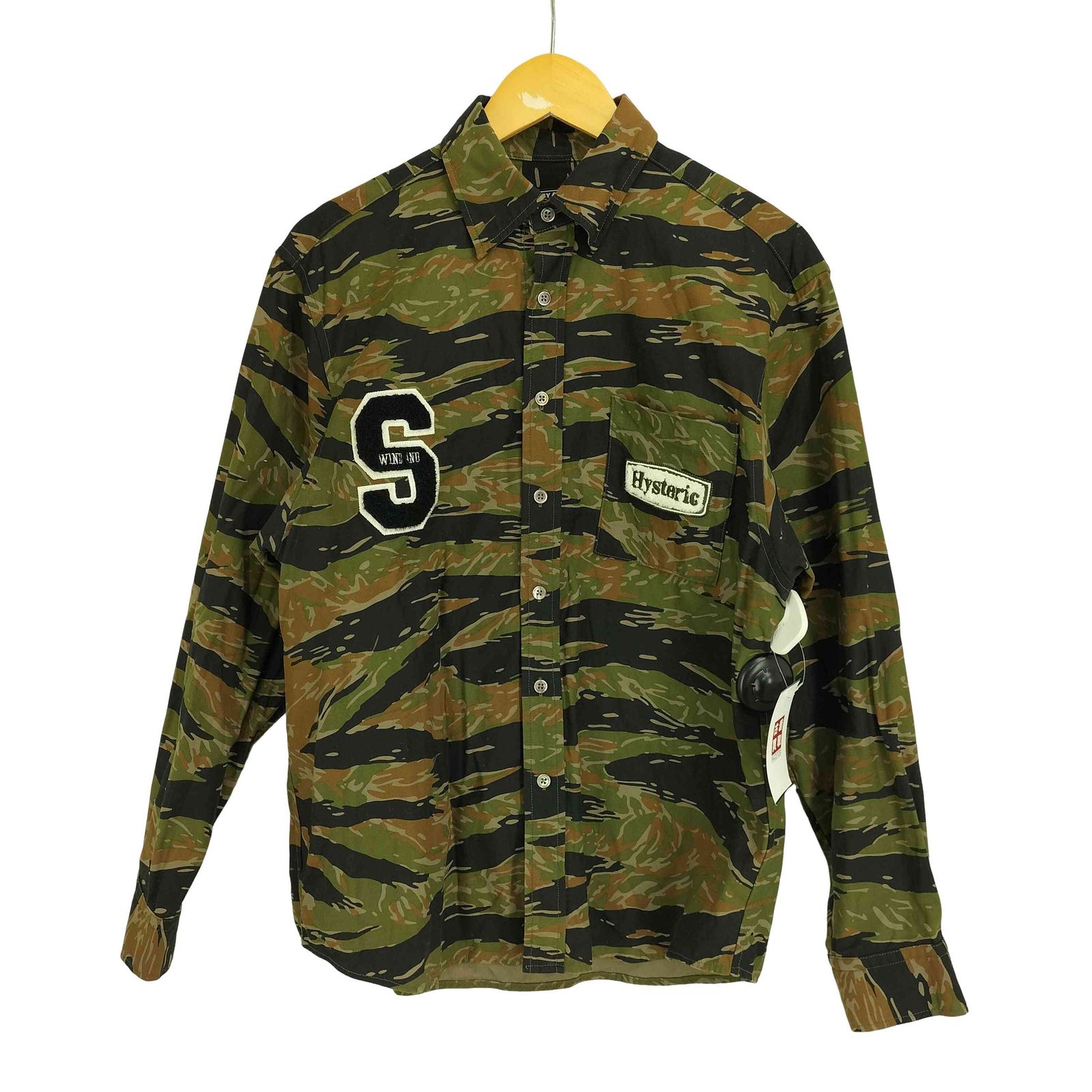 ヒステリック HYSTERIC CAMOFLAGE SHIRT カモ柄 L/S シャツ メンズ import：M