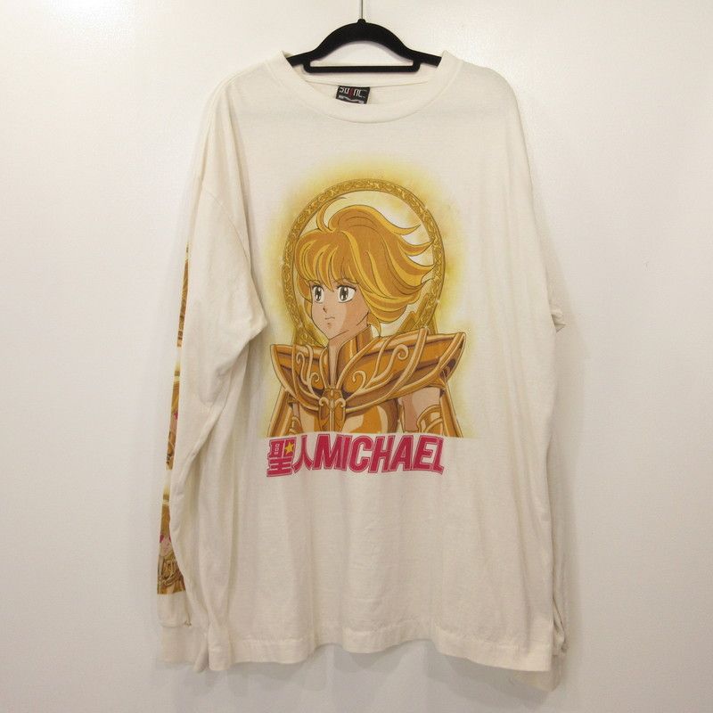 【姫路東店】 中古 SAINT MICHAEL | セントマイケルセイントマイケル 長袖Ｔシャツ 聖人MICHAEL LONG SLEEVE SM-21-0000-011 ホワイト サイズ：XL 【108】