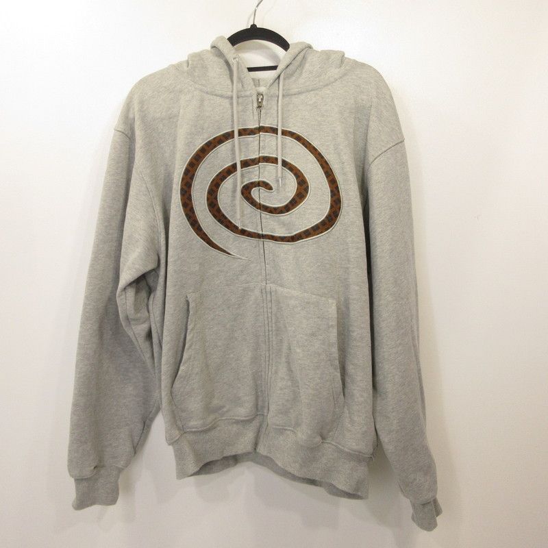 【姫路東店】 中古 SOL soonerorlater スーナーオアレイター パーカー EX PLAID ZIP HOODIE グレー サイズ：L 【104】