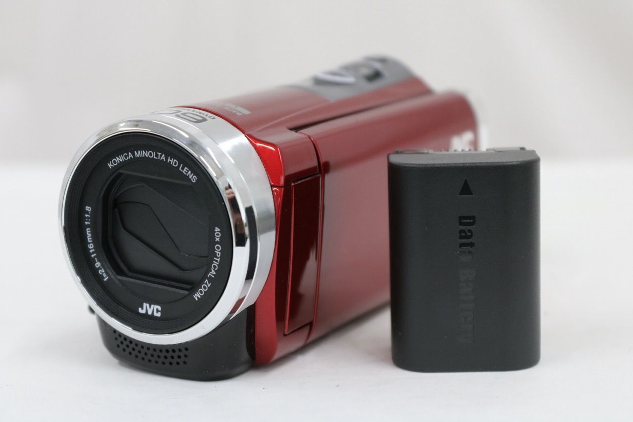 【返品保証】 JVC GZ-HM133-R レッド 60x バッテリー付き ビデオカメラ e13630